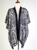 Summer Pattern Print Kimono W/ Tassel Detailing